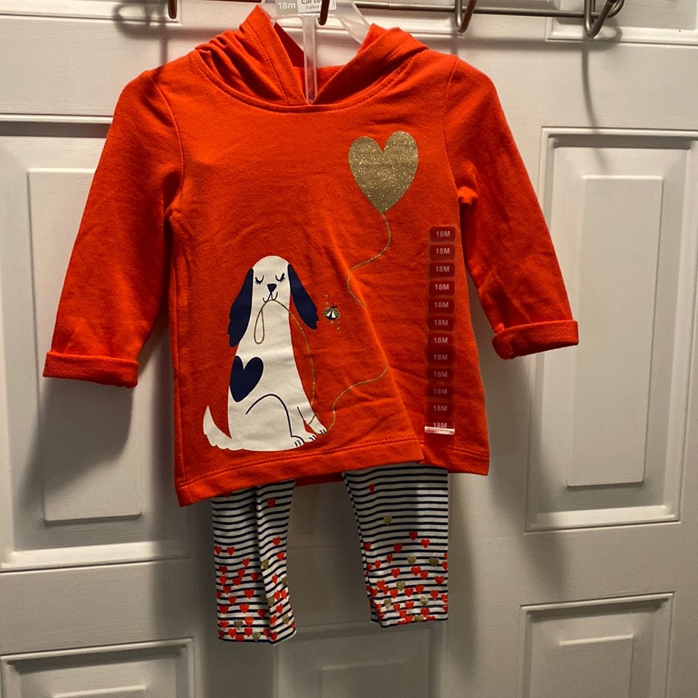NWT! Two-piece set with light weight hoodie and leggings